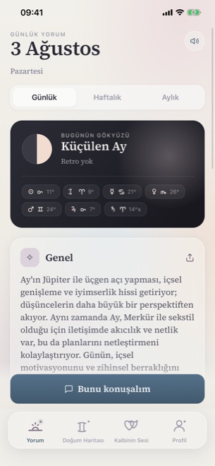 Murmur günlük yorumu ve yazma alanı