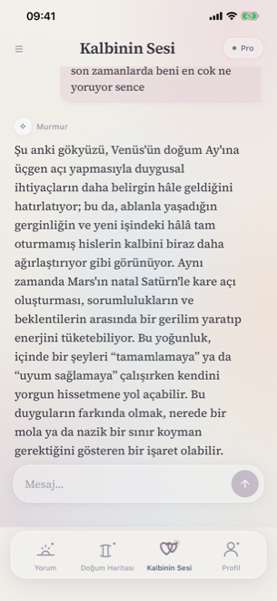 Haftalar önce yazılanlara geri dönen bir Murmur cevabı